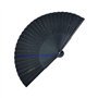Melitt Éventail pliant en soie étoilée - Tissu japonais chinois en - Bleu
