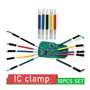 KACPLY Lot de 10 pinces universelles pour puce Mini IC SOP SOIC TSOP MSOP SSOP SMD IC Test Clip Pin Socket Adpter Programmateur 