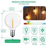 E12 Base de Vis Incassable LED Globe Ampoules pour Guirlandes Solaires Blanc Cha