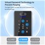 Reinscer TTLock Clavier de contrôle d'accès à reconnaissance faciale, contrôleur d'accès autonome étanche à l'empreinte digitale