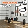 Daijianbin Lot de 2 supports muraux pour médecine-ball - Diamètre intérieur : 22,6 cm - 40 kg