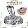 2 PièCes Vintage Rond MéTal Plume Porte- Insertion Porte- Plume Plume Support Bureau Dip Stylos Base