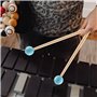 Lot de 2 en caoutchouc souple pour de cloches, xylophones, instruments de musique, pièces