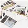 Evenden Lot de 2 porte-blocs transparents en acrylique avec clip doré - Format A4 - 8,8 x 12,2 cm - Fournitures scolaires et à d