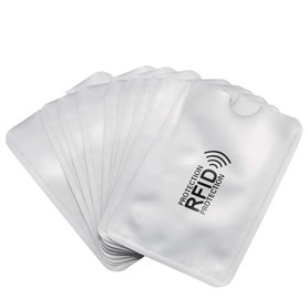 Lbvzxkad 10 pcs Feuille d'aluminium Anti-demagnetisation Couverture de Carte RFID Sac de Protection NFC Carte de Credit Anti-vol