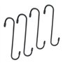Faeymth 4 Pièces Étrier de Voiture en Forme de S Crochets de Suspension D'Étrier de Frein avec Embouts en Caoutchouc pour de Rou