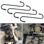 Faeymth 4 Pièces Étrier de Voiture en Forme de S Crochets de Suspension D'Étrier de Frein avec Embouts en Caoutchouc pour de Rou