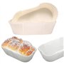 REHOC Lot de 80 moules à gâteau en papier sulfurisé avec revêtement antiadhésif droit