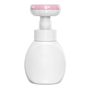 RIYAN Distributeur de savon liquide en forme de fleur avec pompe à bulles en plastique Rose