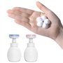 RIYAN Distributeur de savon liquide en forme de fleur avec pompe à bulles en plastique Rose
