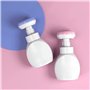 RIYAN Distributeur de savon liquide en forme de fleur avec pompe à bulles en plastique Rose