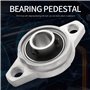 Reinscer KFL001 Lot de 4 paliers à roulement auto-alignant 12 mm avec palier à bride en alliage de zinc Boîtier de roulement rho