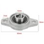 Reinscer KFL001 Lot de 4 paliers à roulement auto-alignant 12 mm avec palier à bride en alliage de zinc Boîtier de roulement rho