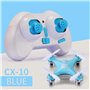Sujurio RC Quadcopter Cx10 Mini Télécommande Drone 2.4G 4CH avec LED Hélicoptère Électronique Avion Électrique pour Enfants, C