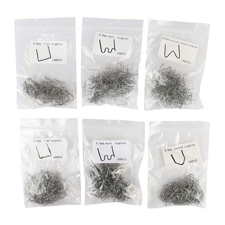 momend 600 PièCes Agrafes pour Agrafeuse à Chaud Ensemble Agrafes de RéParation de Pare-Chocs Soudage Agrafeuse en Plastique pou
