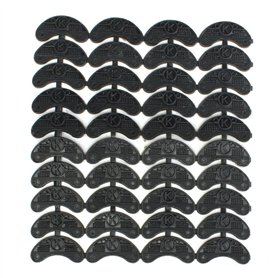 Plouluyt 40 PièCes 20 Paires de Talons en Caoutchouc éPargnants Plaques D'Orteils Robinets Bricolage RéParation de Chaussures Ta