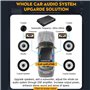 Asyduey Amplificateur de Voiture 12 V 7900 W 4 Canaux Puissant Caisson de Basses Audio de Voiture en Aluminium Puissance du Véhi