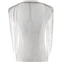 SAHROO Vintage Harnais Punk Maillot De Corps Maillot D'Épaule Epaulette Chaîne Collier Collier Dangling Gland Argent