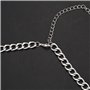 SAHROO Vintage Harnais Punk Maillot De Corps Maillot D'Épaule Epaulette Chaîne Collier Collier Dangling Gland Argent