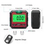 Yheonver Precision Inclinomètre numérique électronique Goniomètre magnétique Pied numérique Viseur Boîte de chanfrein Rouge