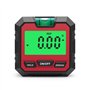 Yheonver Precision Inclinomètre numérique électronique Goniomètre magnétique Pied numérique Viseur Boîte de chanfrein Rouge