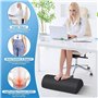 Puooifrty Repose-Pieds au Design Ergonomique pour sous Le Bureau au Travail, pour Soulager la Fatigue et la Douleur avec Mousse 