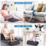 Puooifrty Repose-Pieds au Design Ergonomique pour sous Le Bureau au Travail, pour Soulager la Fatigue et la Douleur avec Mousse 