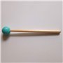 2 Pièces en Caoutchouc Souple Tête Bâtons Poignée en Bois Cloche pour Glockenspiel Xylophone Cloche Instruments de Musique Pièce