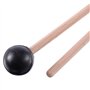 2 Pièces en Caoutchouc Souple Tête Bâtons Poignée en Bois Cloche pour Glockenspiel Xylophone Cloche Instruments de Musique Pièce