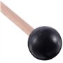 2 Pièces en Caoutchouc Souple Tête Bâtons Poignée en Bois Cloche pour Glockenspiel Xylophone Cloche Instruments de Musique Pièce