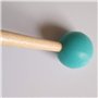 2 Pièces en Caoutchouc Souple Tête Bâtons Poignée en Bois Cloche pour Glockenspiel Xylophone Cloche Instruments de Musique Pièce