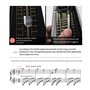 Correa Mécanique Métronome Universel pour Guitare Violon Piano Instrument de Musique Outil de Pratique Blanc