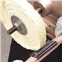 Iyalezirk Lot de 2 râteaux de roue de polissage de 15 pouces pour nettoyage de composés, élimination de composés résiduels et mé
