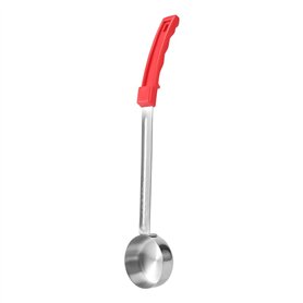Nettoppo Pizza à Tartiner Sauce Louche PoignéE en Caoutchouc Fond Plat Cuisine CuillèRe de Cuisine en Acier Inoxydable Mesure Re