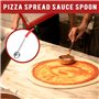 Nettoppo Pizza à Tartiner Sauce Louche PoignéE en Caoutchouc Fond Plat Cuisine CuillèRe de Cuisine en Acier Inoxydable Mesure Re