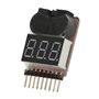 Suoumwa BBX1-8S 1-8S 2 en 1 Testeur de Tension de Batterie Lipo/Alarme de Basse Tension/Vérificateur de Tension de Batterie Doub
