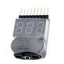 Suoumwa BBX1-8S 1-8S 2 en 1 Testeur de Tension de Batterie Lipo/Alarme de Basse Tension/Vérificateur de Tension de Batterie Doub