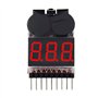 Suoumwa BBX1-8S 1-8S 2 en 1 Testeur de Tension de Batterie Lipo/Alarme de Basse Tension/Vérificateur de Tension de Batterie Doub