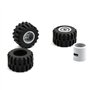 AMIUHOUN 48PCS Mini Essieux de Roue Pack Accessoires de Voiture Moyeu de Pneu Briques de Construction Classiques Enfants Bricola