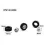 AMIUHOUN 48PCS Mini Essieux de Roue Pack Accessoires de Voiture Moyeu de Pneu Briques de Construction Classiques Enfants Bricola