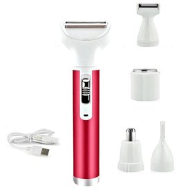 Xiniy Épilation Du Corps 5 en 1 Épilateur Cheveux des Aisselles Bikini Cheveux Rasage Électrique Tondeuse Rasoir Femme