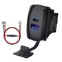 Luobannm Interrupteur à Bascule USB USB C & QC 3.0 Chargeur PD QC 3.0 Double Ports Sortie PD Chargeur Prise de Courant Étanche P
