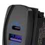 Luobannm Interrupteur à Bascule USB USB C & QC 3.0 Chargeur PD QC 3.0 Double Ports Sortie PD Chargeur Prise de Courant Étanche P