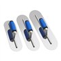 Ensemble de 3 Truelles de Piscine en Acier Inoxydable (16 Pouces/14 Pouces/12 Pouces) Outils de Truelle de Finition pour Béton P