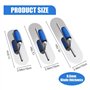 Ensemble de 3 Truelles de Piscine en Acier Inoxydable (16 Pouces/14 Pouces/12 Pouces) Outils de Truelle de Finition pour Béton P