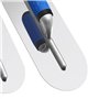 Ensemble de 3 Truelles de Piscine en Acier Inoxydable (16 Pouces/14 Pouces/12 Pouces) Outils de Truelle de Finition pour Béton P