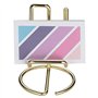 shanpu Porte-Cartes de Visite pour Bureau, Support de Porte-Cartes de Visite en MéTal, Porte-Cartes de de Bureau (Or)