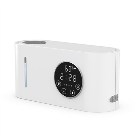 Ohulelks Distributeur de Savon Automatique Distributeur de Savon Mural sans Contact avec Capteur (avec Écran LED) Distributeur d
