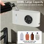 Ohulelks Distributeur de Savon Automatique Distributeur de Savon Mural sans Contact avec Capteur (avec Écran LED) Distributeur d