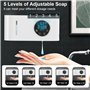 Ohulelks Distributeur de Savon Automatique Distributeur de Savon Mural sans Contact avec Capteur (avec Écran LED) Distributeur d